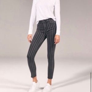Abercrombie Pin Stripe Skinny Jeans